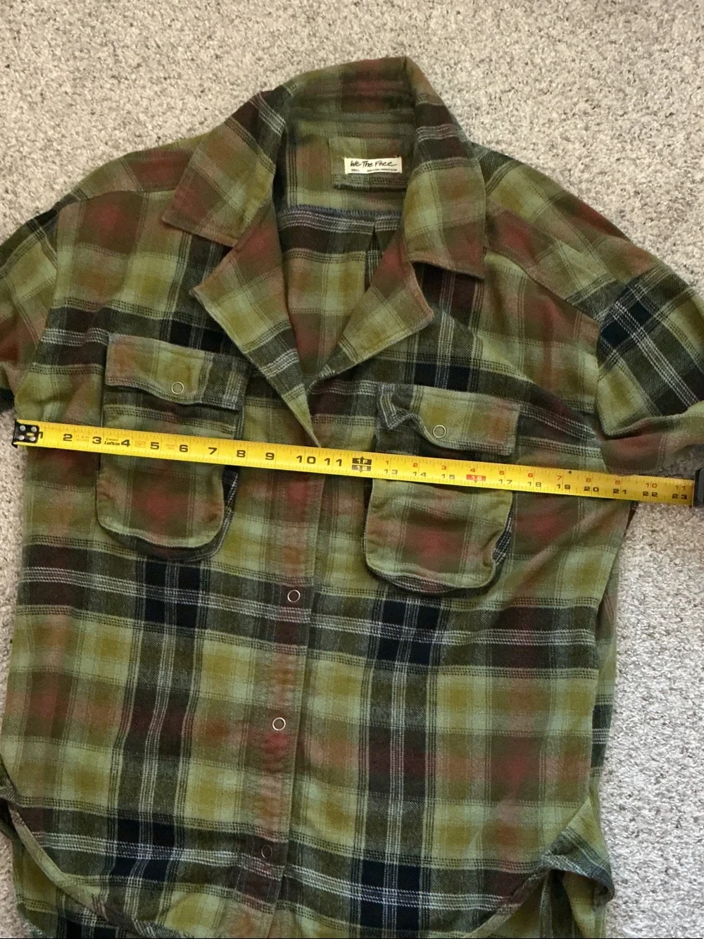 New We The Free by Free People Izzie Cargo Shirt ~ Grayed Olive